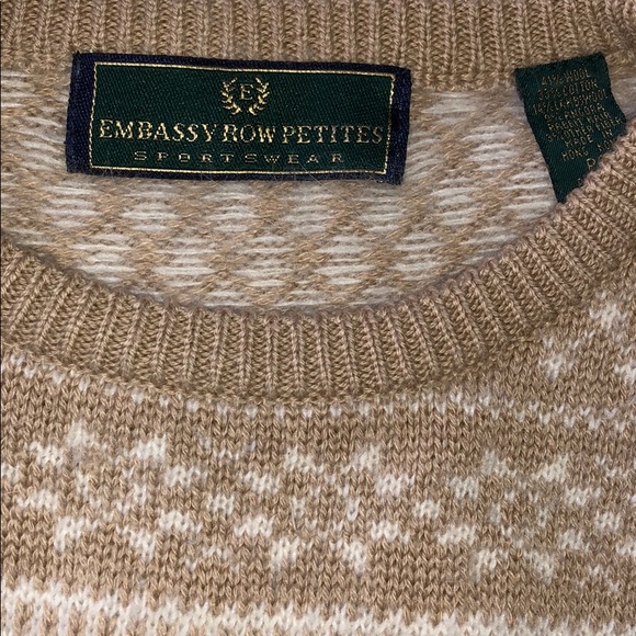 Embassy Row Petites Angora Wool Sweater - Picture 4 of 4